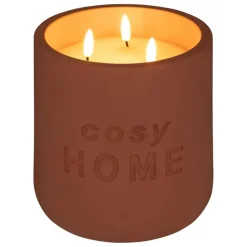 ATMOSPHERA CREATEUR D'INTERIEUR - Bougie led "cosy" - rose terracotta - 3 - 2kg