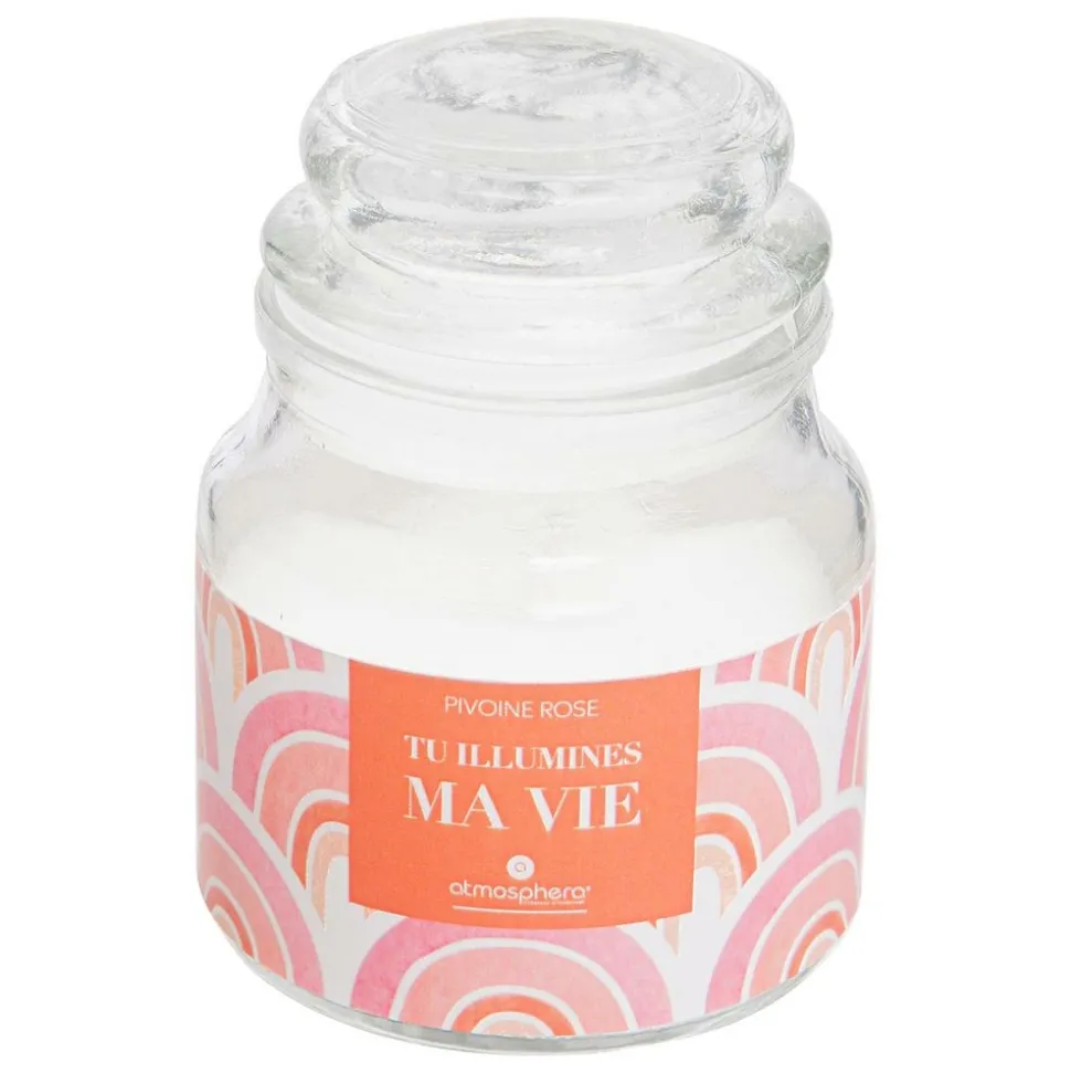 ATMOSPHERA CREATEUR D'INTERIEUR - Bougie parfumée "jomy" - pivoine - 70g