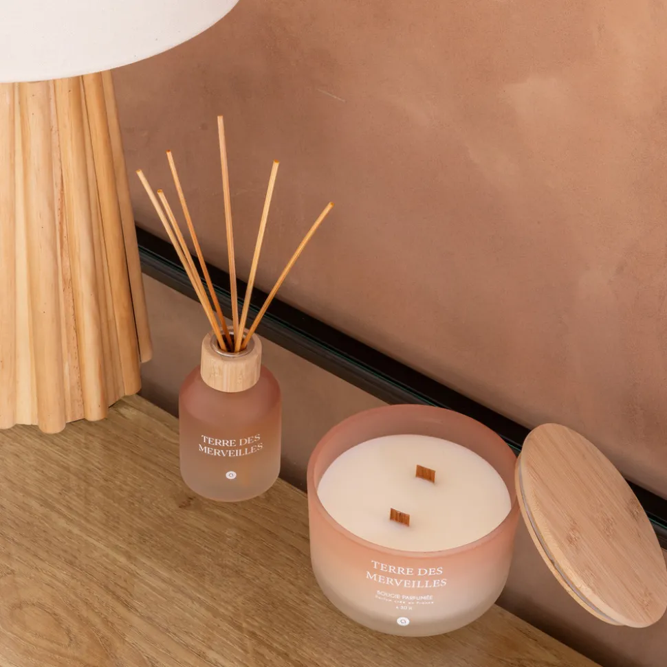 ATMOSPHERA CREATEUR D'INTERIEUR - Bougie parfumée "terre des merveilles" pétales de musc 420g