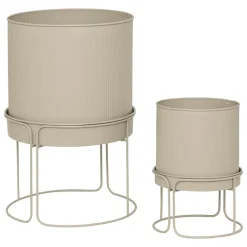 ATMOSPHERA CREATEUR D'INTERIEUR - 2 pots "aze" lin d30 x44,3cm