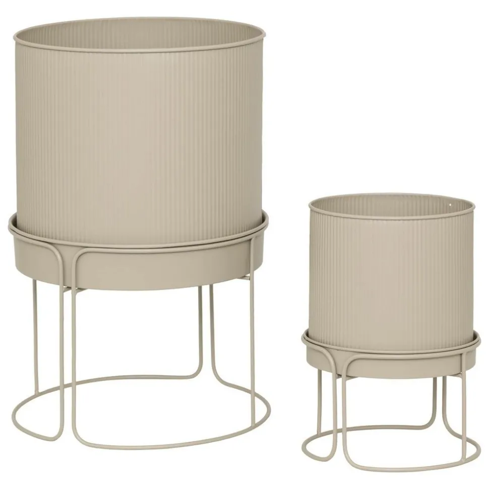 ATMOSPHERA CREATEUR D'INTERIEUR - 2 pots "aze" lin d30 x44,3cm