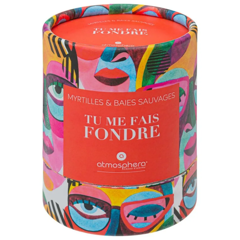 ATMOSPHERA CREATEUR D'INTERIEUR - Bougie parfumée "jomy" - myrtilles - 200g