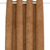ATMOSPHERA CREATEUR D'INTERIEUR - Rideau occultant effet velours "fujo" cannelle 135x260cm