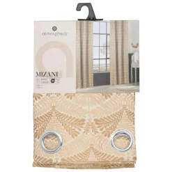 ATMOSPHERA CREATEUR D'INTERIEUR - Rideau "mizani" jacquard ocre 135x260cm