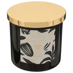 ATMOSPHERA CREATEUR D'INTERIEUR - Bougie parfumée "plum" en verre d10,3cm rouge