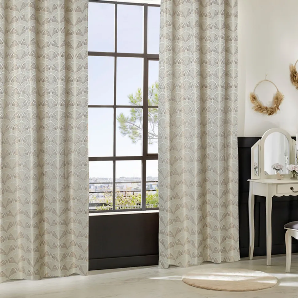 ATMOSPHERA CREATEUR D'INTERIEUR - Rideau "mizani" jacquard lin 135x260cm