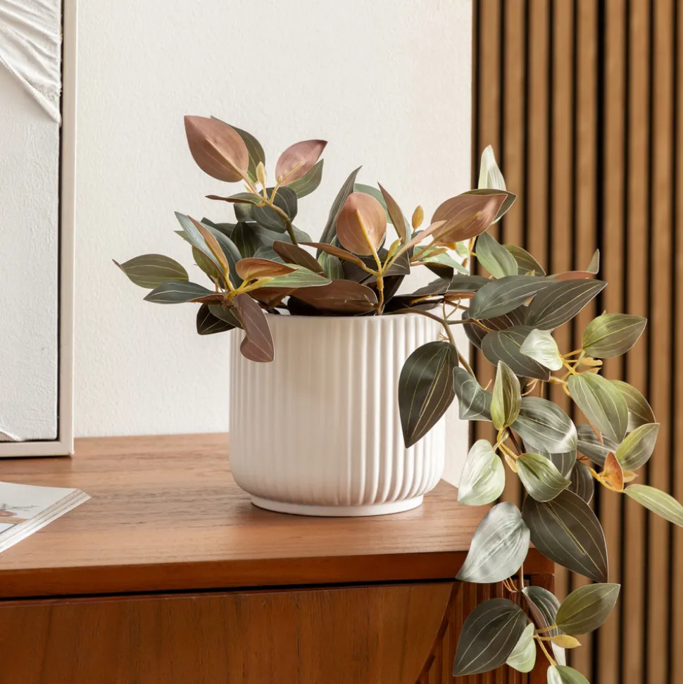 ATMOSPHERA CREATEUR D'INTERIEUR - Cache-pot "nuria" céramique d13xh12cm