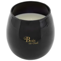 ATMOSPHERA CREATEUR D'INTERIEUR - Bougie parfumée "arlo" en verre d12cm noir