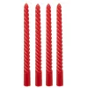 ATMOSPHERA CREATEUR D'INTERIEUR - 4 bougie-bâtons "twist many" rouge 180g