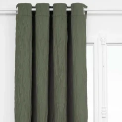 ATMOSPHERA CREATEUR D'INTERIEUR - Rideau plissé "maely" vert kaki 135x260cm