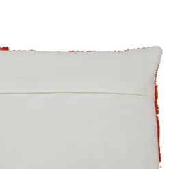 ATMOSPHERA CREATEUR D'INTERIEUR - Coussin "poppy" coton tufté orange 58x38cm