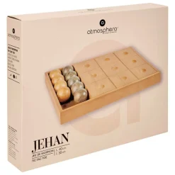 ATMOSPHERA CREATEUR D'INTERIEUR - Morpion "jehan" pin marron 40x30cm