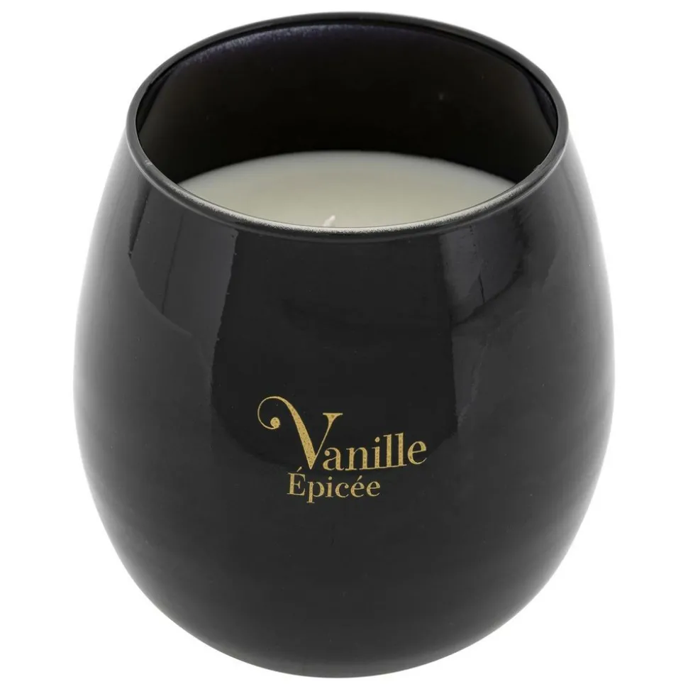 ATMOSPHERA CREATEUR D'INTERIEUR - Bougie parfumée "arlo" en verre d12cm noir