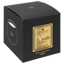 ATMOSPHERA CREATEUR D'INTERIEUR - Bougie parfumée "arlo" en verre d12cm noir