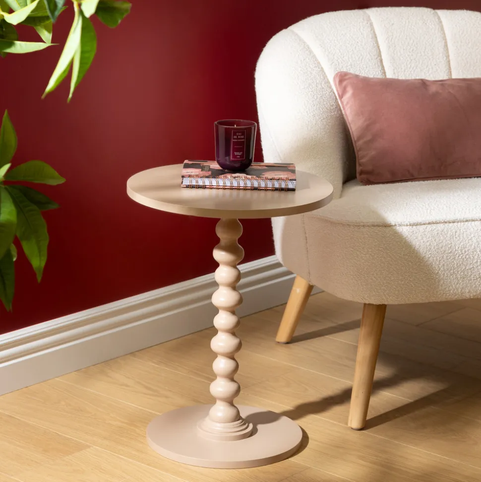 ATMOSPHERA CREATEUR D'INTERIEUR - Table d’appoint "alix" noisette 50x38x38cm