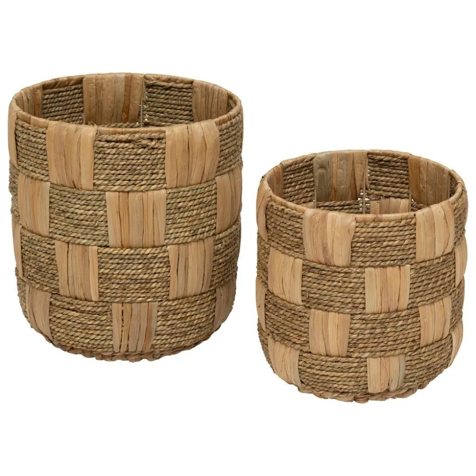 ATMOSPHERA CREATEUR D'INTERIEUR - 2 paniers "nadi" jacinthe