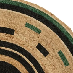 ATMOSPHERA CREATEUR D'INTERIEUR - Tapis "malakite" jute noir d120cm