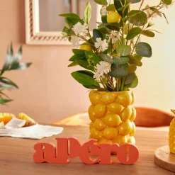 ATMOSPHERA CREATEUR D'INTERIEUR - Mot à poser "yuca" orange l27,5cm