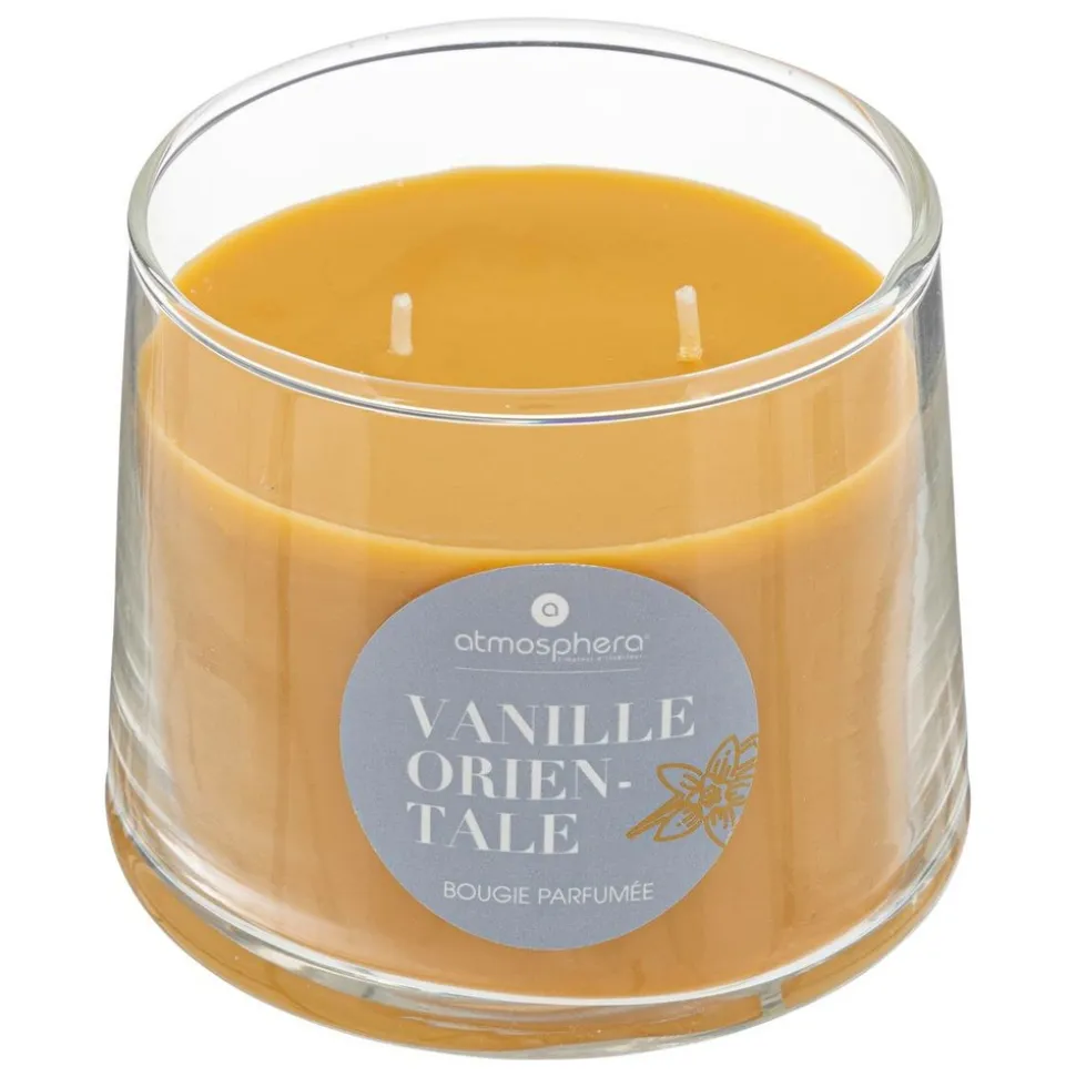 ATMOSPHERA CREATEUR D'INTERIEUR - Bougie parfumée "izor" en verre d10cm