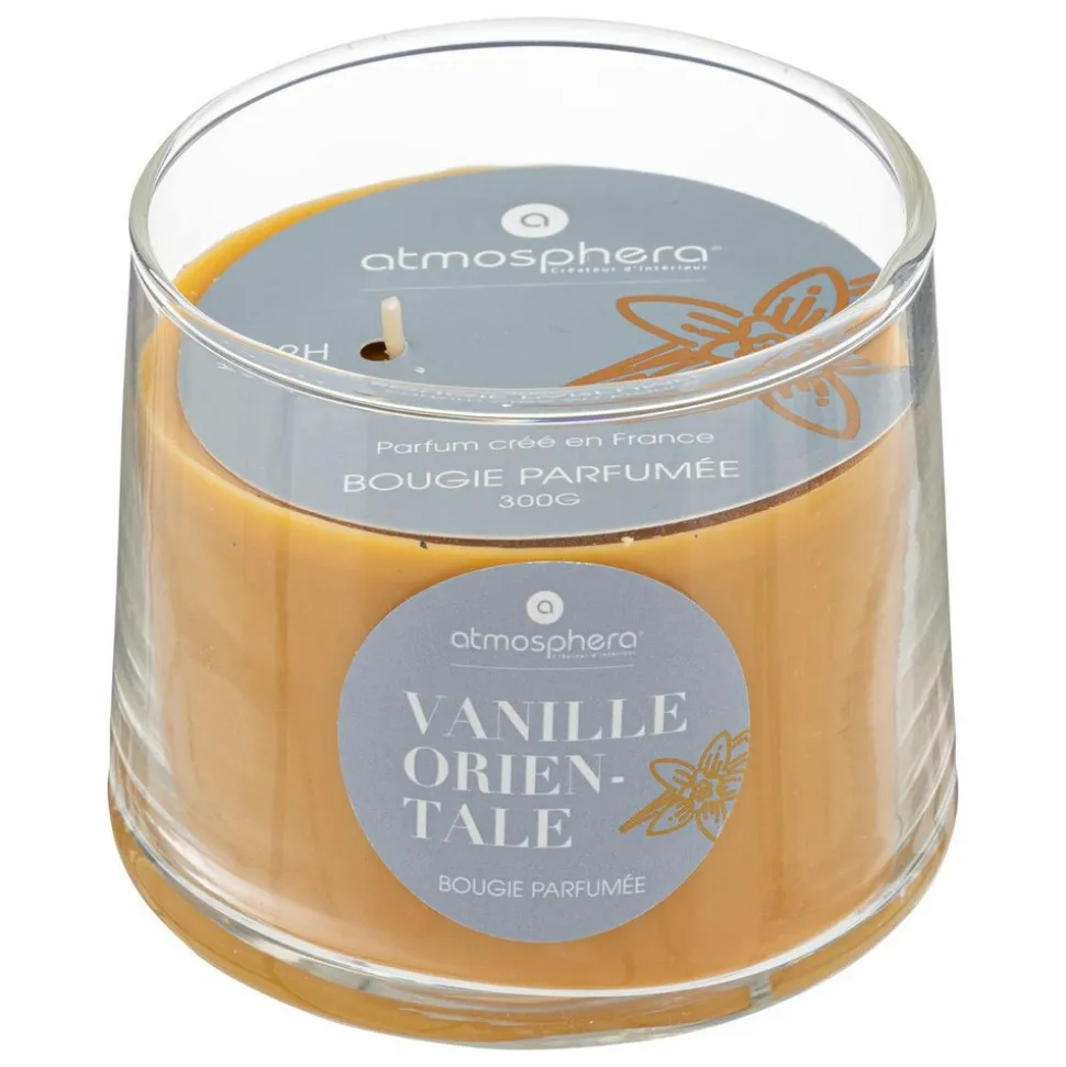 ATMOSPHERA CREATEUR D'INTERIEUR - Bougie parfumée "izor" en verre d10cm