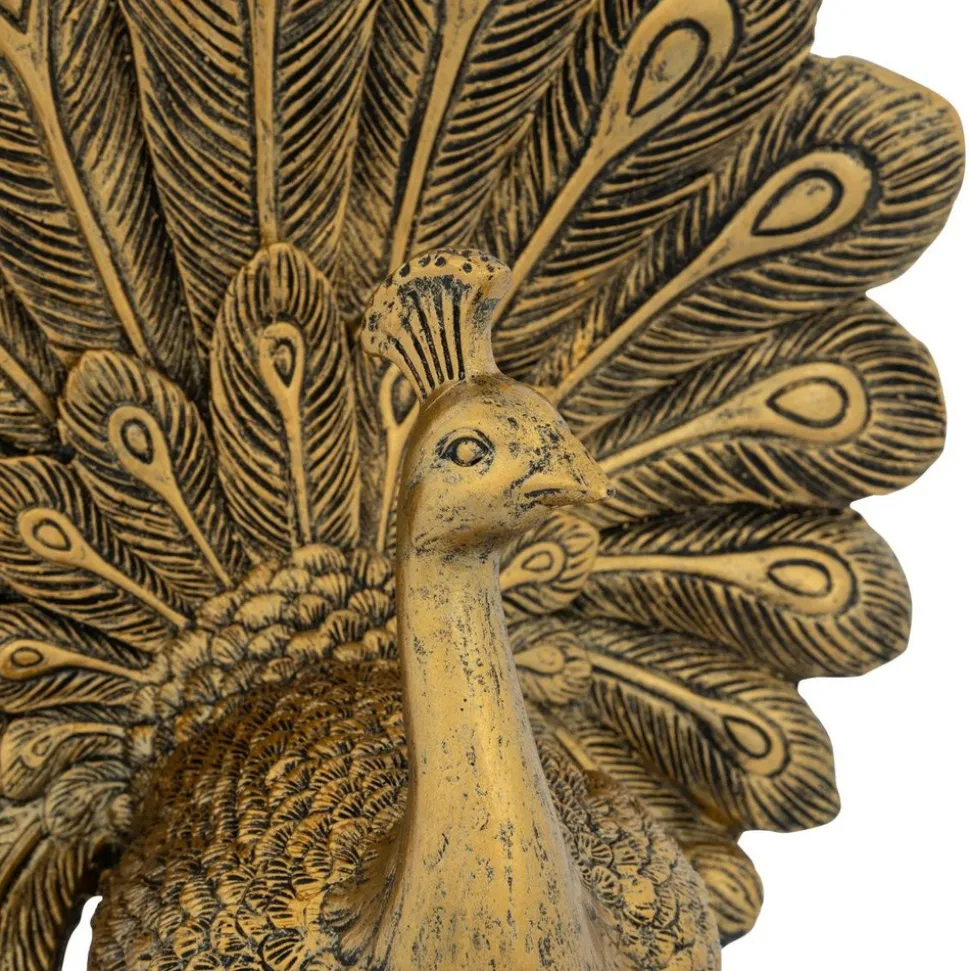 ATMOSPHERA CREATEUR D'INTERIEUR - Statuette oiseau "wild" doré l27cm