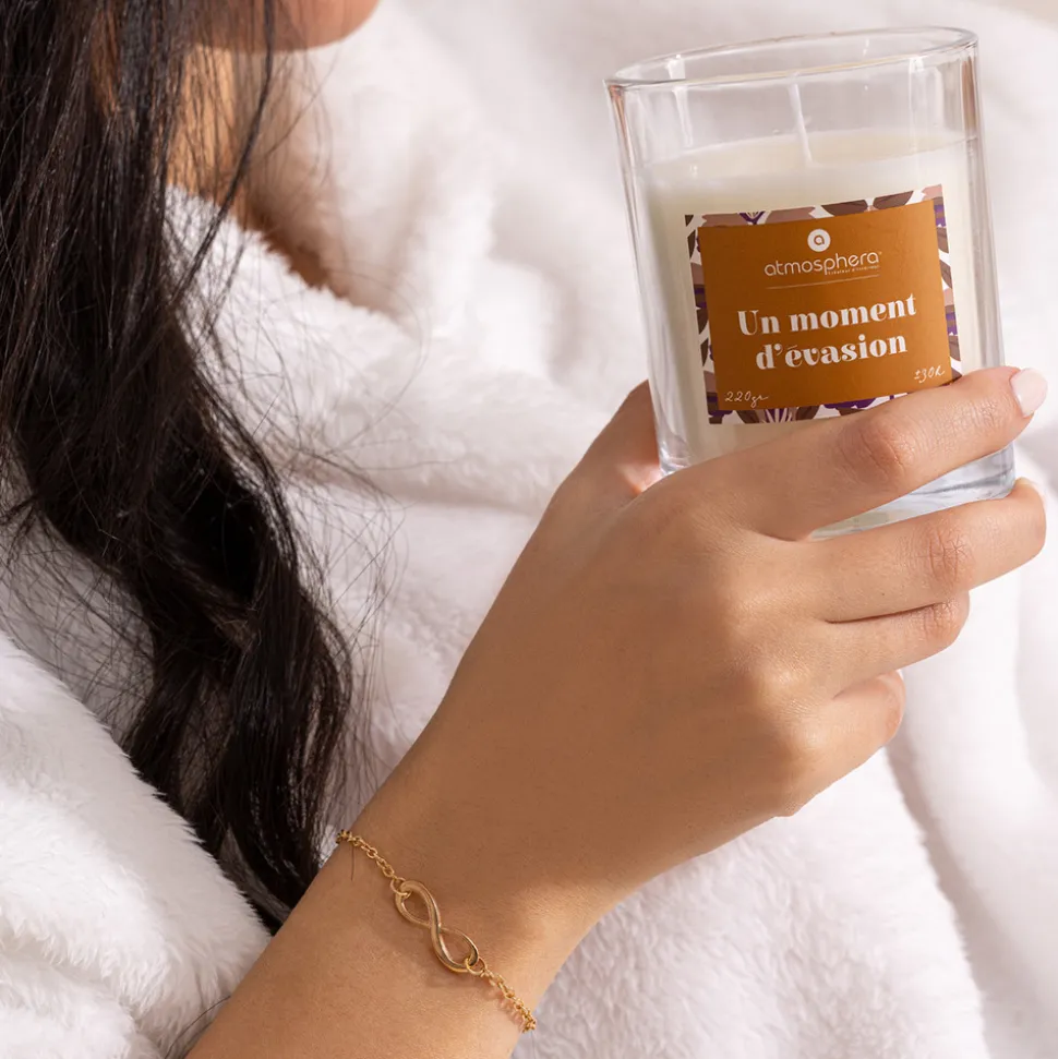 ATMOSPHERA CREATEUR D'INTERIEUR - Bougie parfumée avec bijou mily vanille 220g