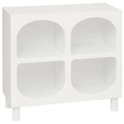 ATMOSPHERA CREATEUR D'INTERIEUR - Etagère 4 compartiments "tara" blanc 76x70x32cm