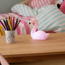 ATMOSPHERA CREATEUR D'INTERIEUR - Veilleuse enfant à pile flamant rose 