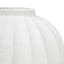 ATMOSPHERA CREATEUR D'INTERIEUR - Vase boule "amia" céramique blanc h44,5cm