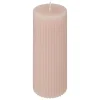 ATMOSPHERA CREATEUR D'INTERIEUR - Bougie ronde "demi" en coton d5cm rose