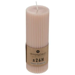 ATMOSPHERA CREATEUR D'INTERIEUR - Bougie ronde "demi" en coton d5cm rose