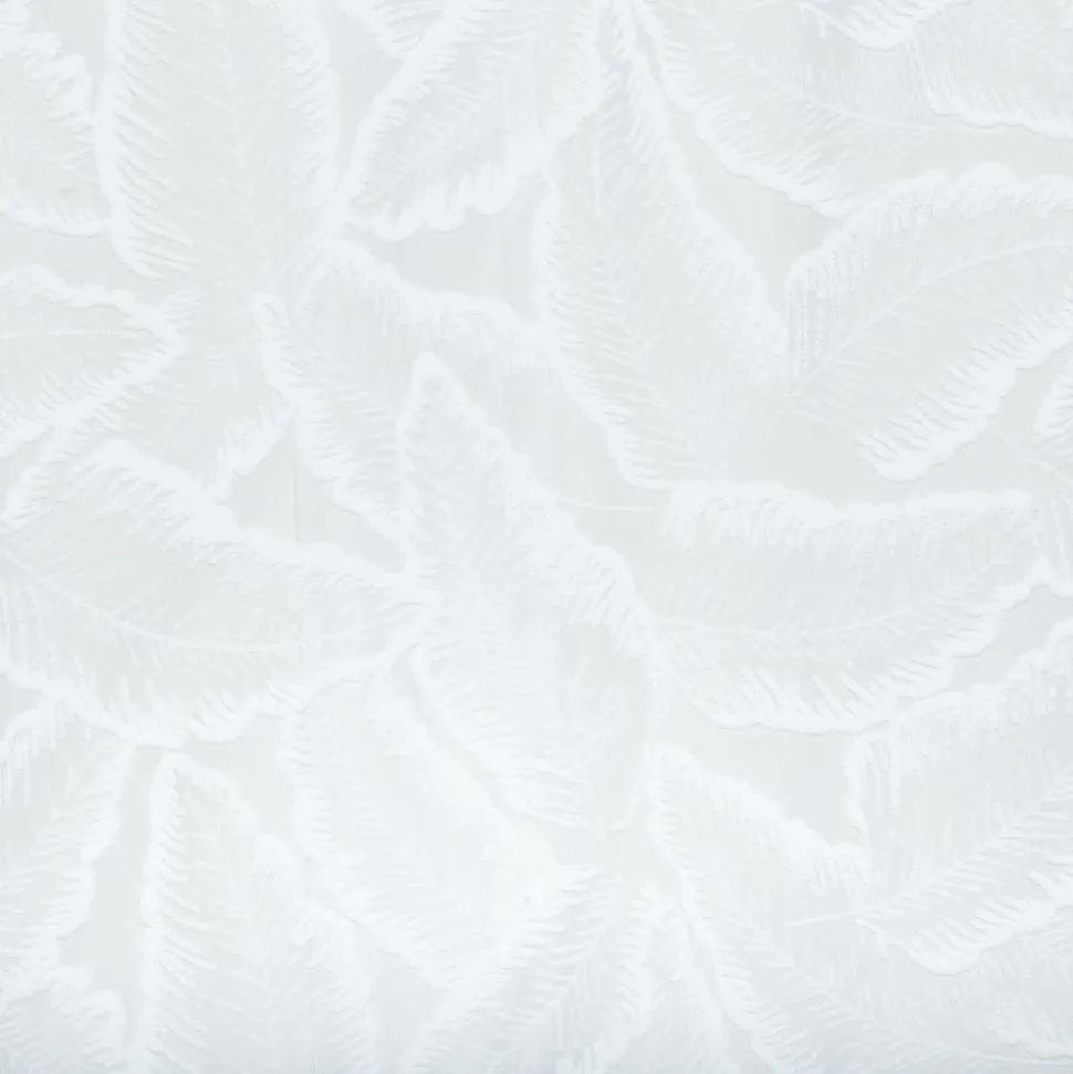 ATMOSPHERA CREATEUR D'INTERIEUR - Voilage motif feuilles "lazi" blanc 140x240cm