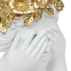 ATMOSPHERA CREATEUR D'INTERIEUR - Buste de femme "wild" résine blanc h22cm