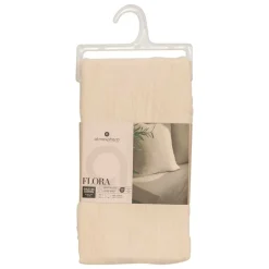 ATMOSPHERA CREATEUR D'INTERIEUR - Drap housse "flora" gaze de coton lin 140x190cm