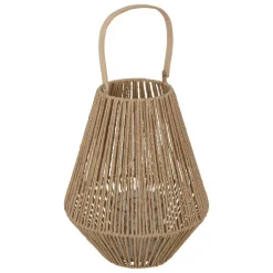 ATMOSPHERA CREATEUR D'INTERIEUR - Lanterne "ross" fibre végétale marron h31cm