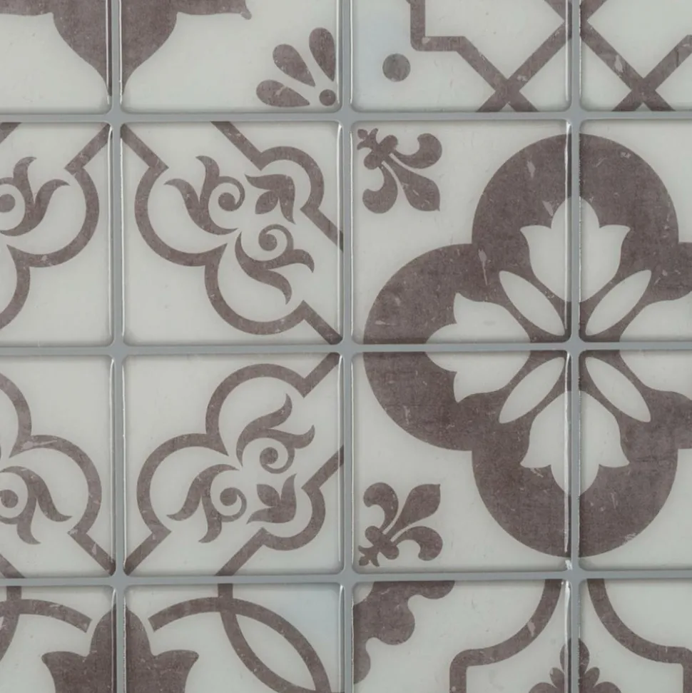 ATMOSPHERA CREATEUR D'INTERIEUR - Lot de 2 stickers carrelages carrelages gris