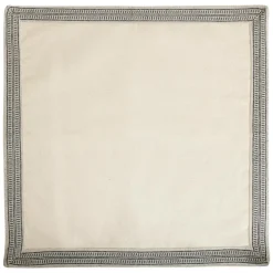 ATMOSPHERA CREATEUR D'INTERIEUR - Ensemble nappe et 6 serviettes inuit coton blanc ivoire 250x150cm