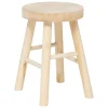 ATMOSPHERA CREATEUR D'INTERIEUR - Tabouret "nyar" paulownia beige d28x41cm