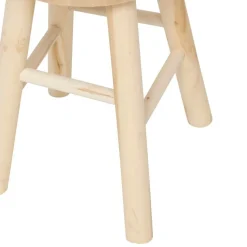 ATMOSPHERA CREATEUR D'INTERIEUR - Tabouret "nyar" paulownia beige d28x41cm