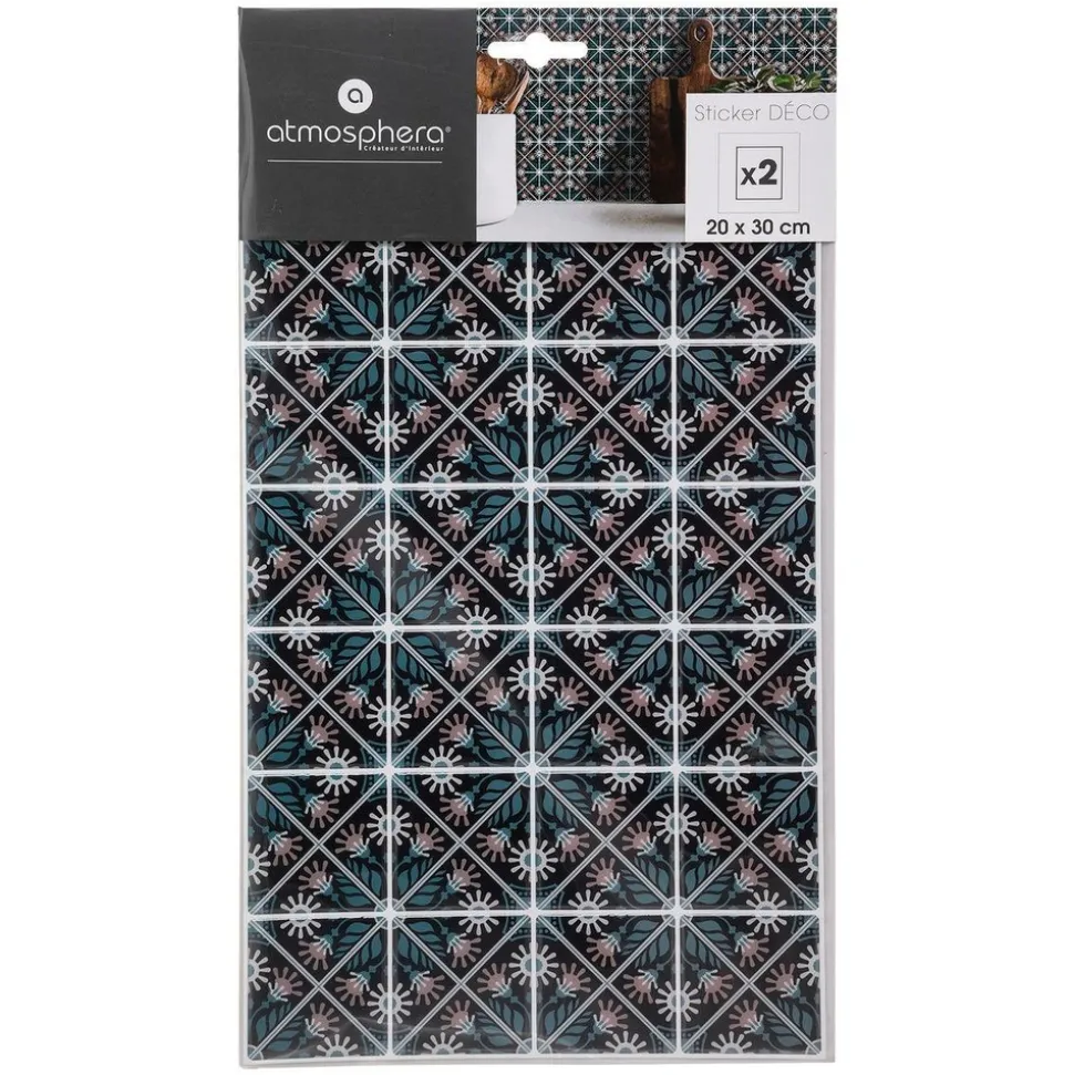ATMOSPHERA CREATEUR D'INTERIEUR - Lot de 2 stickers mosaïque 20x30 cm
