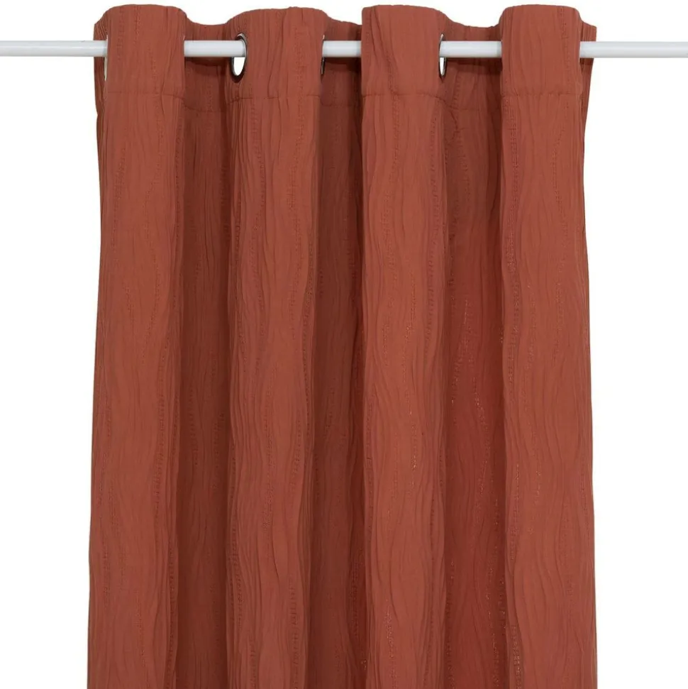 ATMOSPHERA CREATEUR D'INTERIEUR - Rideau plissé "maely" terracotta 135x260cm