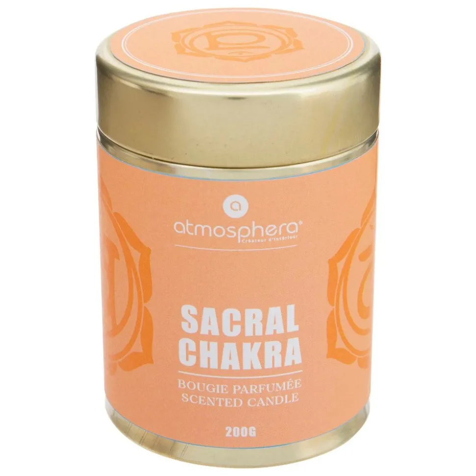 ATMOSPHERA CREATEUR D'INTERIEUR - Bougie parfumée "chakra" - chakra sacré - 200g