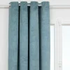 ATMOSPHERA CREATEUR D'INTERIEUR - Rideau occultant effet velours "fujo" bleu clair 135x260cm
