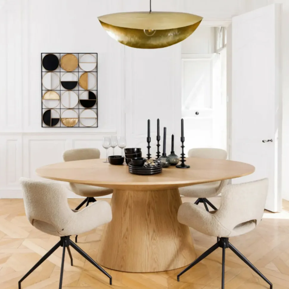 ATMOSPHERA CREATEUR D'INTERIEUR - Bougeoir "living" - métal - noir - h26 cm