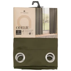 ATMOSPHERA CREATEUR D'INTERIEUR - Rideau occultant "odelie" vert kaki 135x240cm