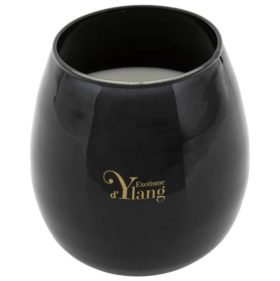 ATMOSPHERA CREATEUR D'INTERIEUR - Bougie parfumée "arlo" en verre d12cm noir