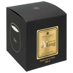 ATMOSPHERA CREATEUR D'INTERIEUR - Bougie parfumée "arlo" en verre d12cm noir