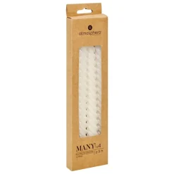 ATMOSPHERA CREATEUR D'INTERIEUR - 4 bougie-bâtons "twist many" blanc 180g