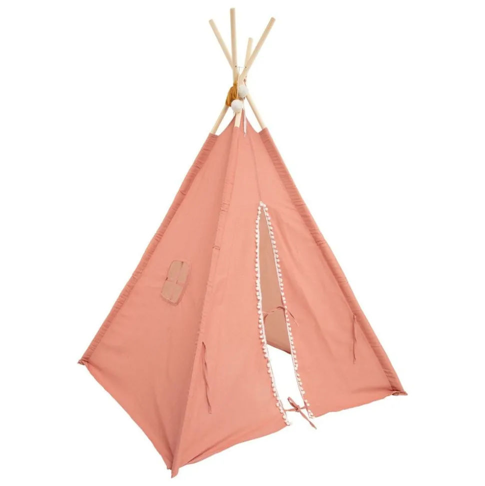 ATMOSPHERA CREATEUR D'INTERIEUR - Tipi enfant "wapi" - coton et peuplier - rose terracotta