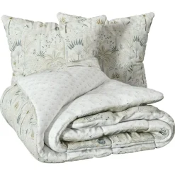 ATMOSPHERA CREATEUR D'INTERIEUR - Parure de lit imprimée "sonie" blanc 240x220cm